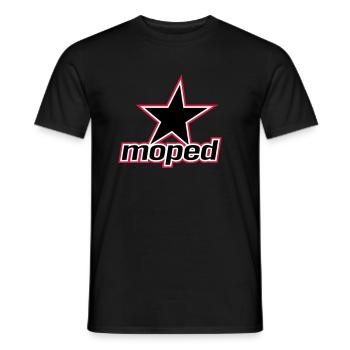 Moped Star (3c) - Männer T-Shirt - Schwarz - Vorne - AI Model Male 178 light (178cm)