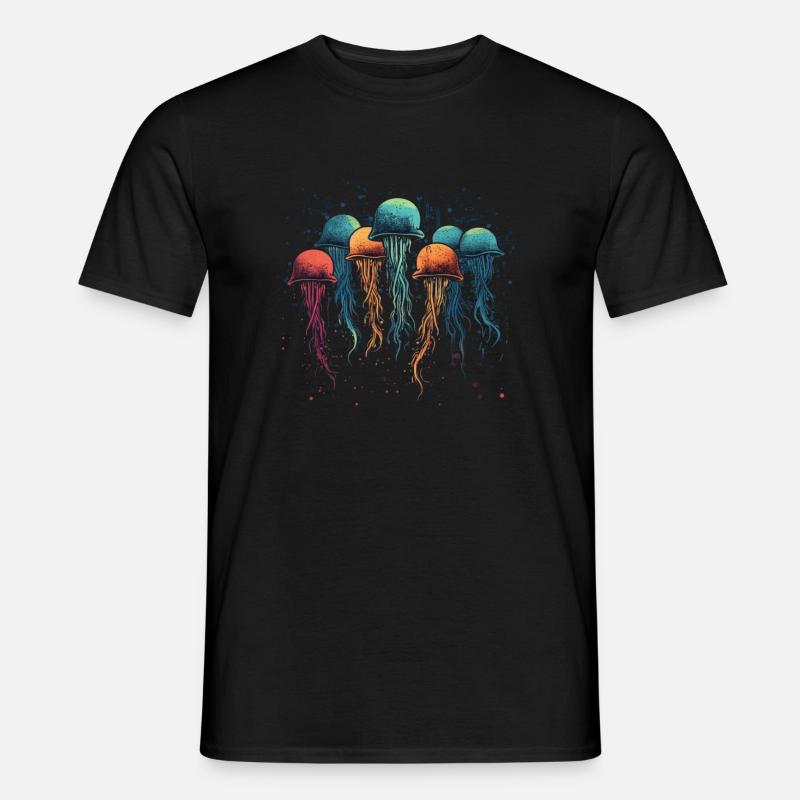 Jellyfish - Männer T-Shirt - Schwarz