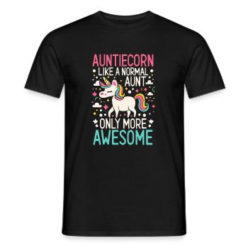 Tante, Tante, Licorne - T-shirt homme - noir - Devant - AI Model Male 178 light (178cm)