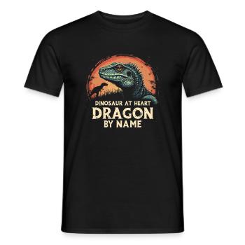 Bearded Dragon Bartagame - Men's T-Shirt - black - Front - AI Model Male 178 light (178cm)