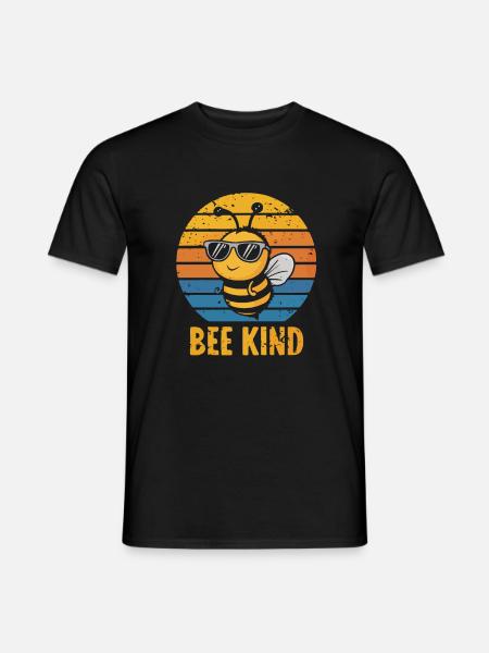 Bee Kind Biene Bienchen - Männer T-Shirt - Schwarz