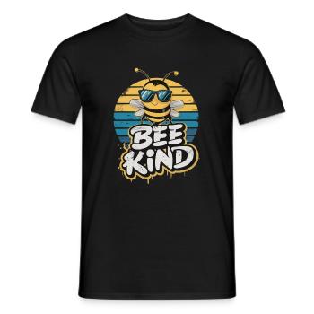 Bee Kind Biene - Männer T-Shirt - Schwarz - Vorne - AI Model Male 178 light (178cm)