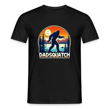 Bigfoot DADSQUATCH Dad Dad Dad Gift - Men's T-Shirt - black - Front - AI Model Male 178 light (178cm)