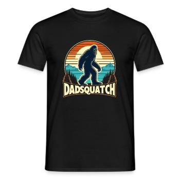 Bigfoot DADSQUATCH Dad Dad Dad Gift - Men's T-Shirt - black - Front - AI Model Male 178 light (178cm)