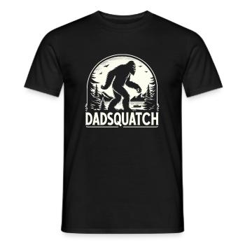 Bigfoot DADSQUATCH Dad Dad Dad Gift - Men's T-Shirt - black - Front - AI Model Male 178 light (178cm)