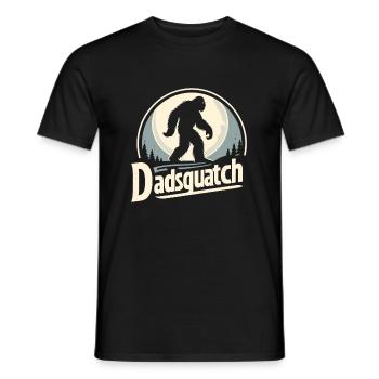Bigfoot DADSQUATCH Dad Dad Dad Gift - Men's T-Shirt - black - Front - AI Model Male 178 light (178cm)