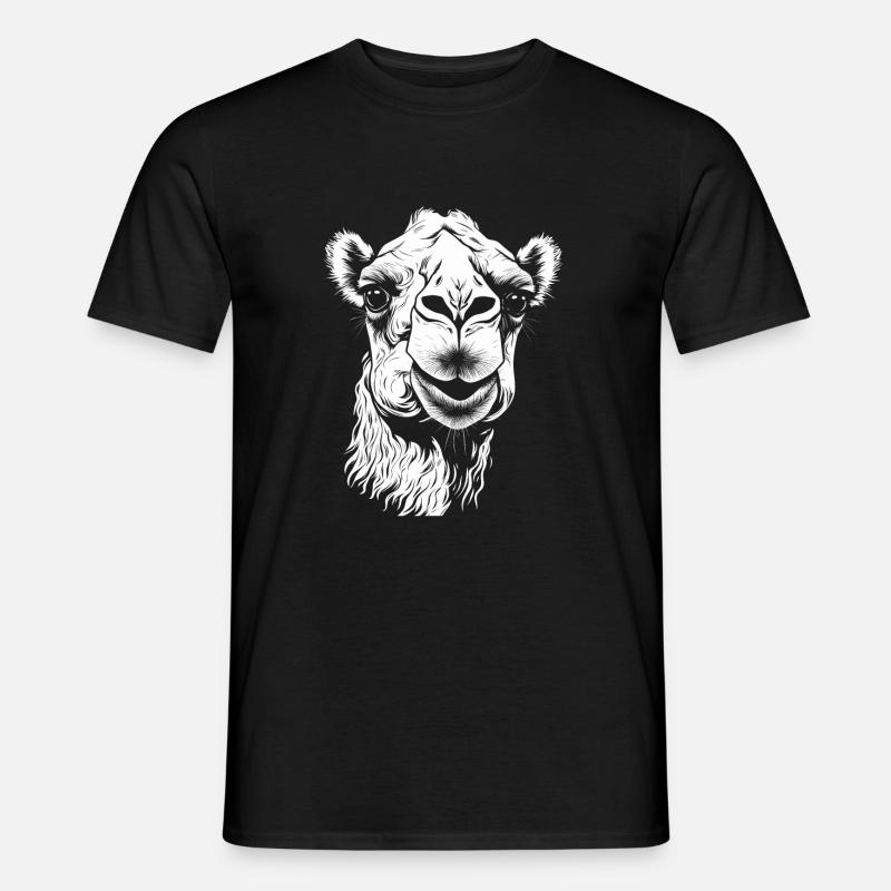 Kamel Kamelkopf - Männer T-Shirt - Schwarz