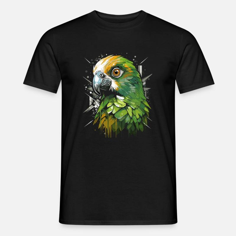 Wellensittich Sittich - Männer T-Shirt - Schwarz