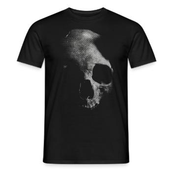 Old white skull - Men's T-Shirt - black - Front - AI Model Male 178 light (178cm)