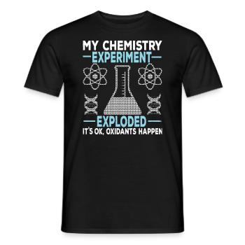 Chemie Chemikant Wissenschaftler Experiment - Männer T-Shirt - Schwarz - Vorne - AI Model Male 178 light (178cm)