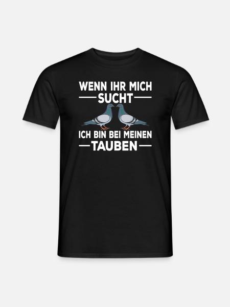 Taube Brieftauben Vögel Taubenzucht - Männer T-Shirt - Schwarz