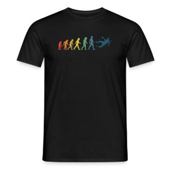 Handball Vintage Handballer Evolution - T-shirt homme - noir - Devant - AI Model Male 178 light (178cm)