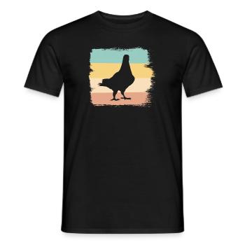 Pigeons voyageurs Oiseaux Élevage de pigeons - T-shirt homme - noir - Devant - AI Model Male 178 light (178cm)