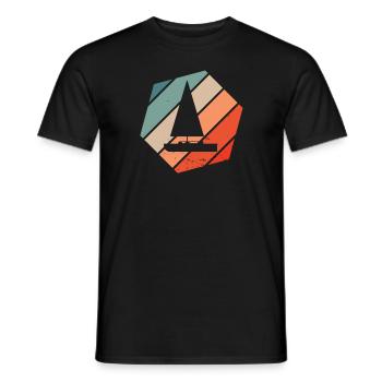Voilier Sailor Sailing Ship Vintage - T-shirt homme - noir - Devant - AI Model Male 178 light (178cm)