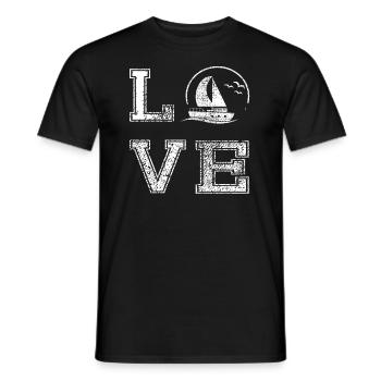 Voilier Sailor Sailing Ship Idée cadeau - T-shirt homme - noir - Devant - AI Model Male 178 light (178cm)