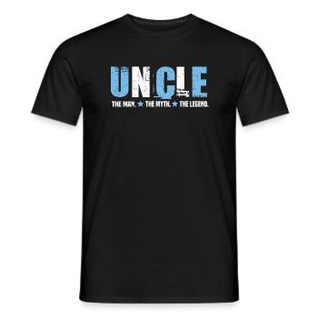 Uncle Nephew Godchild Family Member Gift - Men's T-Shirt - black - Front - AI Model Male 178 light (178cm)