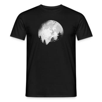 Lion Pleine Lune - T-shirt homme - noir - Devant - AI Model Male 178 light (178cm)
