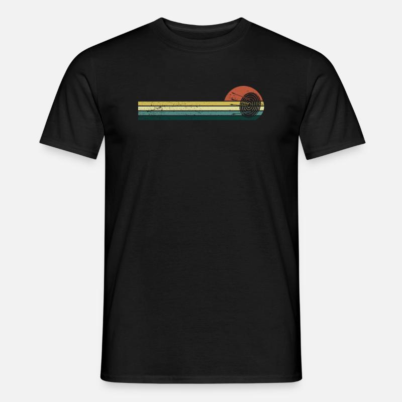 Bogenschießen Retro Bogenschütze Geschenkidee - Männer T-Shirt - Schwarz
