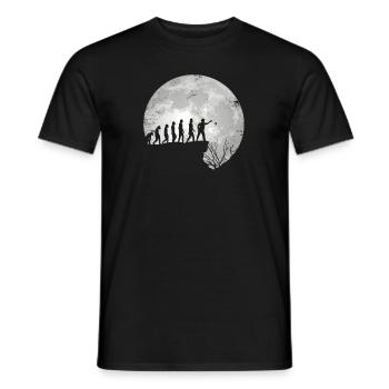 Pétanque de pétanque Boccia Boule Player Pleine Lune - T-shirt homme - noir - Devant - AI Model Male 178 light (178cm)