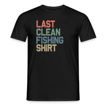 Dernière chemise d’ange propre Pêche - T-shirt homme - noir - Devant - AI Model Male 178 light (178cm)
