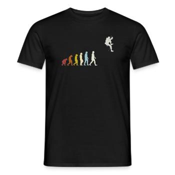 Escalade Evolution Alpinisme Bloc Vintage - T-shirt homme - noir - Devant - AI Model Male 178 light (178cm)