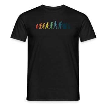 Gamer Gaming Gaming Controller Console Evolution - T-shirt homme - noir - Devant - AI Model Male 178 light (178cm)