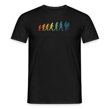 Lgbtq Regenbogenflagge Homosexuell Evolution Queer - Männer T-Shirt - Schwarz - Vorne - AI Model Male 178 light (178cm)