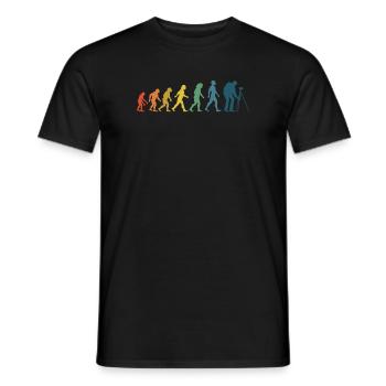 Photography Camera Photography Photographer Evolution - Men's T-Shirt - black - Front - AI Model Male 178 light (178cm)