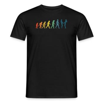 Lgbtq Regenbogenflagge Lesbisch Evolution Queer - Männer T-Shirt - Schwarz - Vorne - AI Model Male 178 light (178cm)
