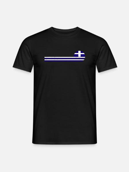Grèce Drapeau grec Grec - T-shirt homme - noir