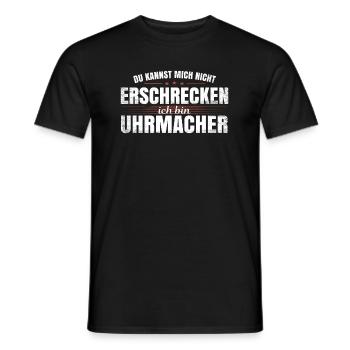 Uhrmacher Watchmaking Uhrmacherei - Männer T-Shirt - Schwarz - Vorne - AI Model Male 178 light (178cm)