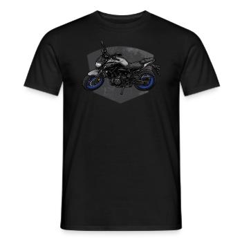 MT-07 MT07 Moto - T-shirt homme - noir - Devant - AI Model Male 178 light (178cm)