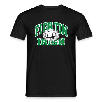 Fighting Irish - Men's T-Shirt - black - Front - AI Model Male 178 light (178cm)