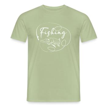 Pike - Men's T-Shirt - sage - Front - AI Model Male 178 light (178cm)