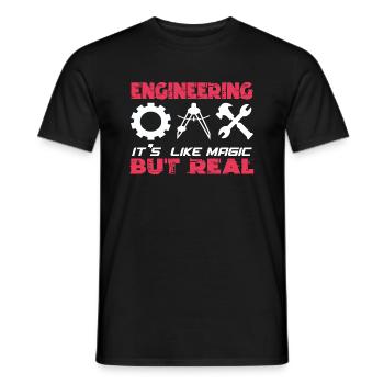 Ingenieur - Ingenieurin Geschenk - Männer T-Shirt - Schwarz - Vorne - AI Model Male 178 light (178cm)