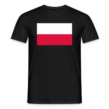 Polen - Männer T-Shirt - Schwarz - Vorne - AI Model Male 178 light (178cm)