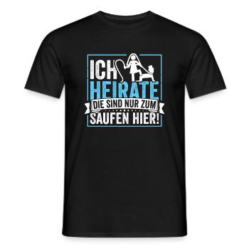Ich Heirate Jga Junggesellenabschied - Männer T-Shirt - Schwarz - Vorne - AI Model Male 178 light (178cm)