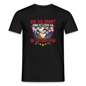 Billard - T-shirt homme - noir - Devant - AI Model Male 178 light (178cm)