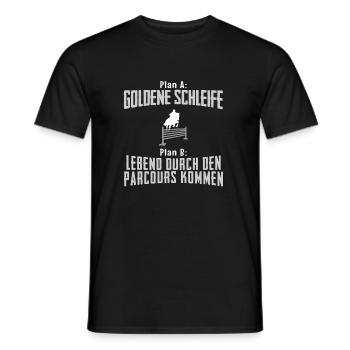 Springreiter - Männer T-Shirt - Schwarz - Vorne - AI Model Male 178 light (178cm)
