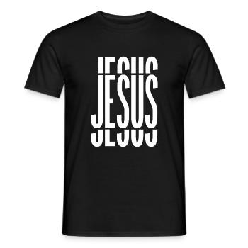 Jesus - Männer T-Shirt - Schwarz - Vorne - AI Model Male 178 light (178cm)