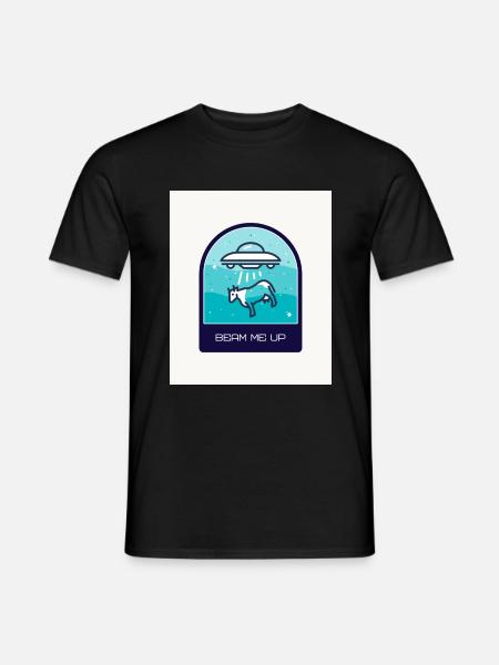 Beam Me up - Men's T-Shirt - black