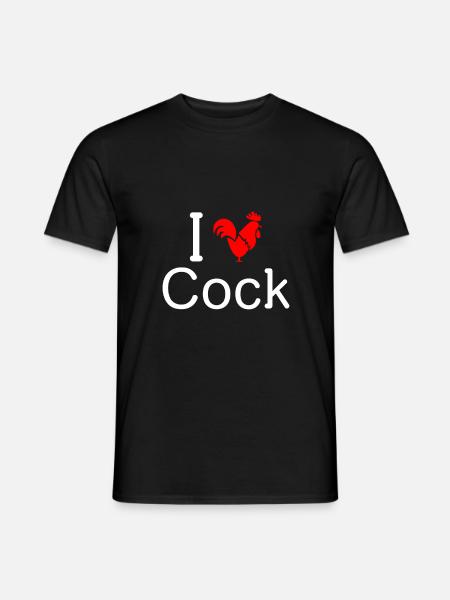 I Love Cock - Men's T-Shirt - black