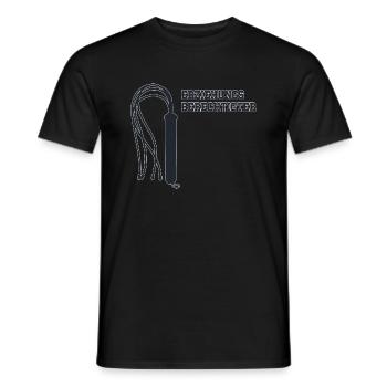 Erziehungsberechtigter Peitsche Versaute Erotik - Männer T-Shirt - Schwarz - Vorne - AI Model Male 178 light (178cm)