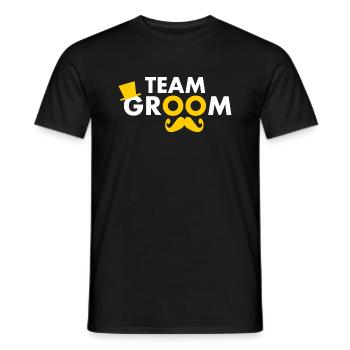 Team groom - T-shirt homme - noir - Devant - AI Model Male 178 light (178cm)