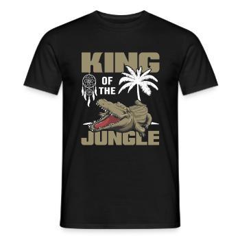 Jungle de noix de sauvage Survie de la jungle Alligator - T-shirt homme - noir - Devant - AI Model Male 178 light (178cm)