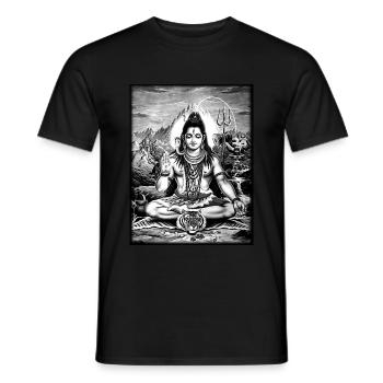 Shiva - T-shirt homme - noir - Devant - AI Model Male 178 light (178cm)
