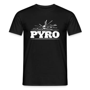Feu d'artifice explosif Pyro - T-shirt homme - noir - Devant - AI Model Male 178 light (178cm)