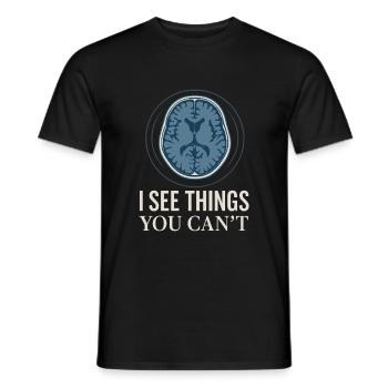 MRI Technologist Radiology Magnetic Resonance - Men's T-Shirt - black - Front - AI Model Male 178 light (178cm)