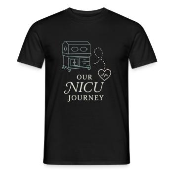 Nicu Parent Pride Preemie Warrior Newborn - Men's T-Shirt - black - Front - AI Model Male 178 light (178cm)