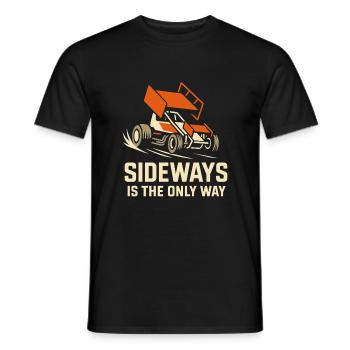 Sprint Car Racing Dirt Track Speed Oval Race - Men's T-Shirt - black - Front - AI Model Male 178 light (178cm)